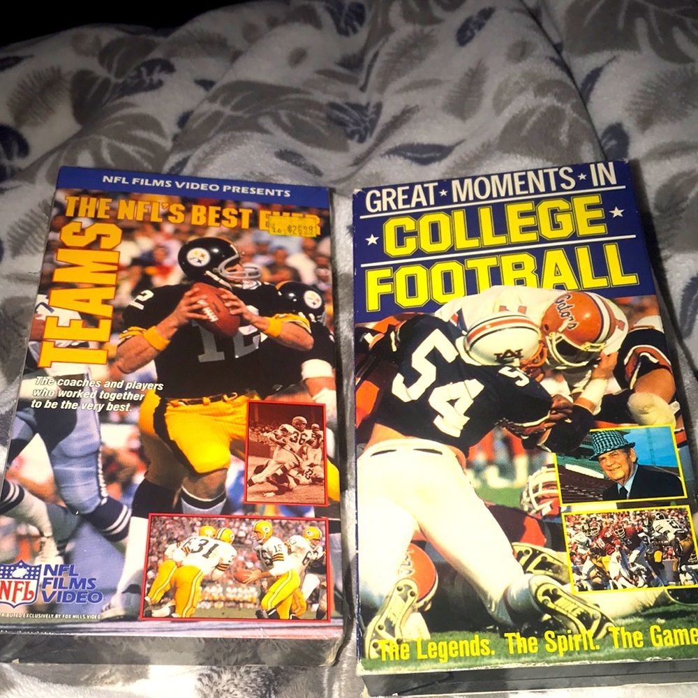 NFL rare vintage collectors best of football 🏈 2 VHS tapes - 70s /80s - NEW !!